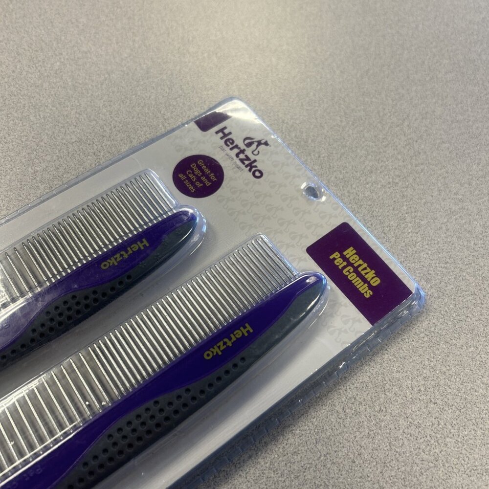 Hertzko Pet Combs - Small & Large Comb Included for Both Small & Large Areas - Picture 3 of 5